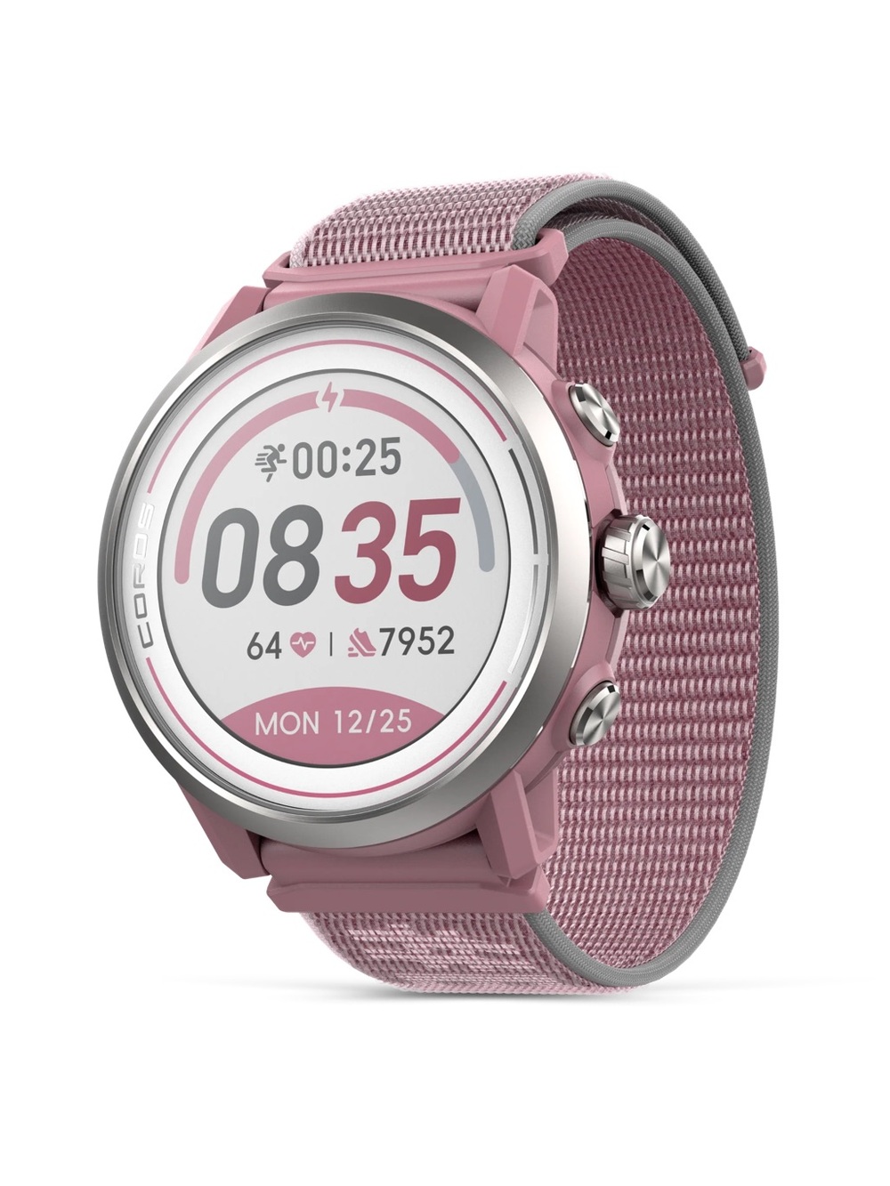 Coros Apex 2 Dusty Pink GPS Sports Watch with Woven Strap